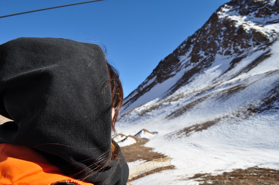 mendoza, argentina, montaña, andes, cordillera, una persona, gente, mujer, paisaje, frio, 