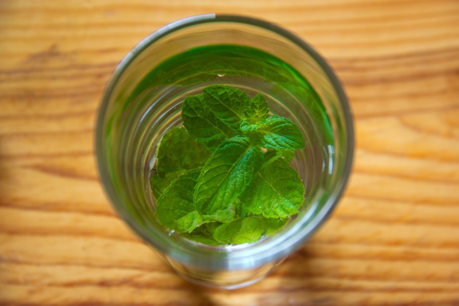 te, infusion, menta, natural, hoja, hojas, bebida, caliente, vaso de vidrio, 