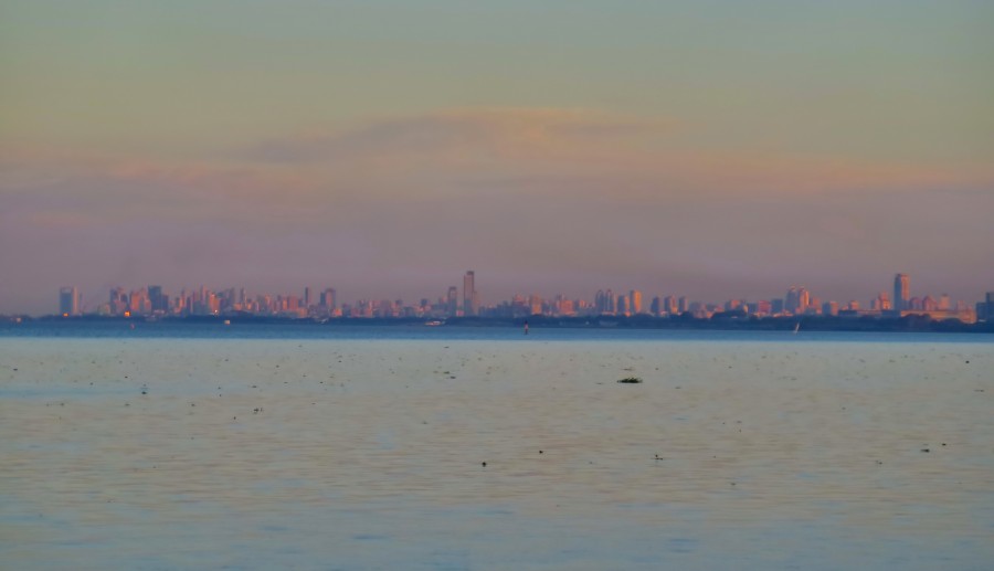 Buenos Aires, atardecer, costa, ciudad, rio de la plata, america, sudamerica, 