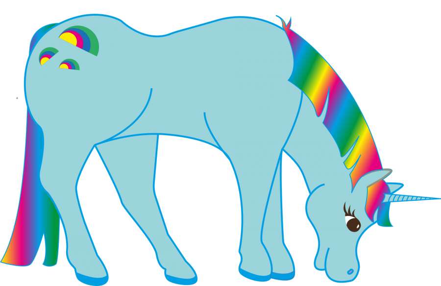 arco iris, unicornio, cuentos de hadas, fantasía, colorido, llamativo, criaturas míticas, animal mítico, azul claro, azul, cian, chica, dulce, imagenes de unicornios kawaii, unicornio arcoiris,fondos de pantalla kawaii