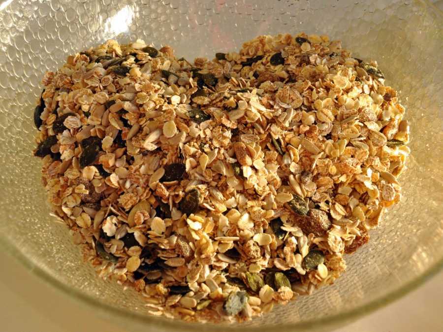 cereales, cereal, grano, comidas, vitalidad, sano, saludable, bowl, fuente, vidrio, 