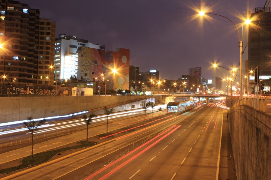 noche, autopista, ruta, ciudad, luz, luces, urbano, autos, lima, peru, via expresa, noche, nocturno, 