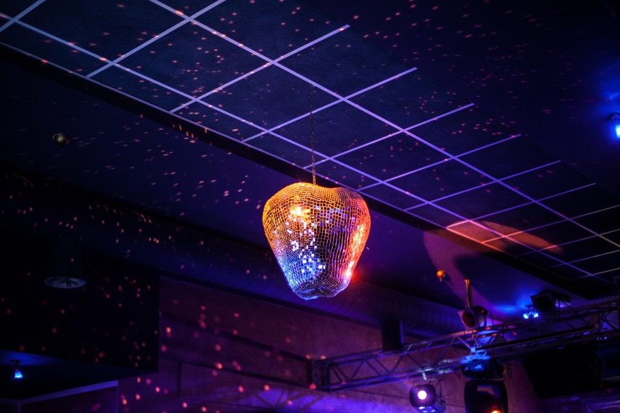 concepto, bola de boliche, musica, noche, fiesta, festejo, nightclub, club, disco, brillante, 