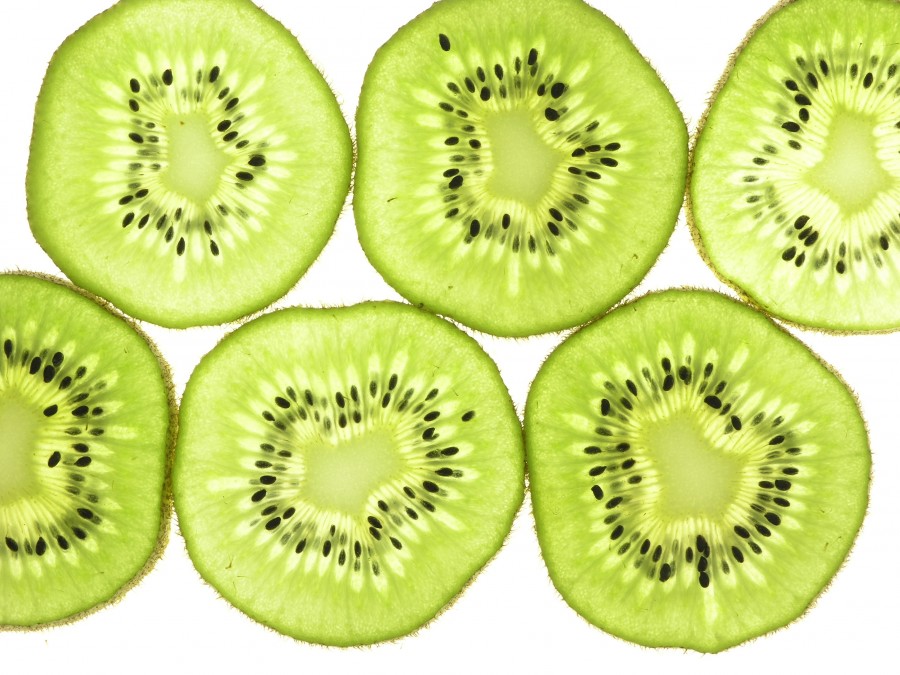 kiwi, frutas, frutas, frutal, verde, fondo, background, fondo blanco, rodajas, 