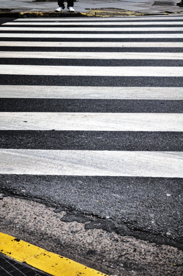 Buenos Aires, Urbano, Asfalto, Senda Peatonal, Peaton, Cruce
