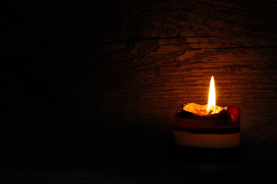 vela, fuego, encendido, luz, iluminar, concepto, nadie, 