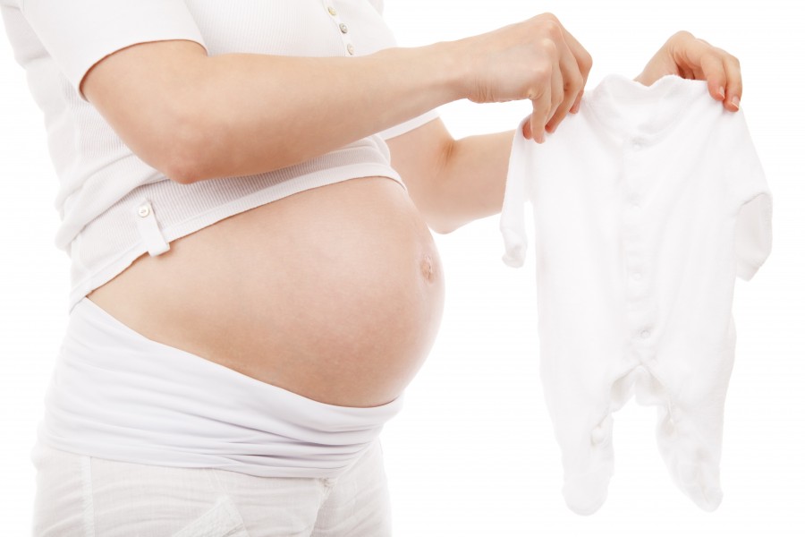 madre, bebe, hijo, embarazada, embarazo, ropa, blanco, fondo blanco, concepto, maternal, vestimenta, 