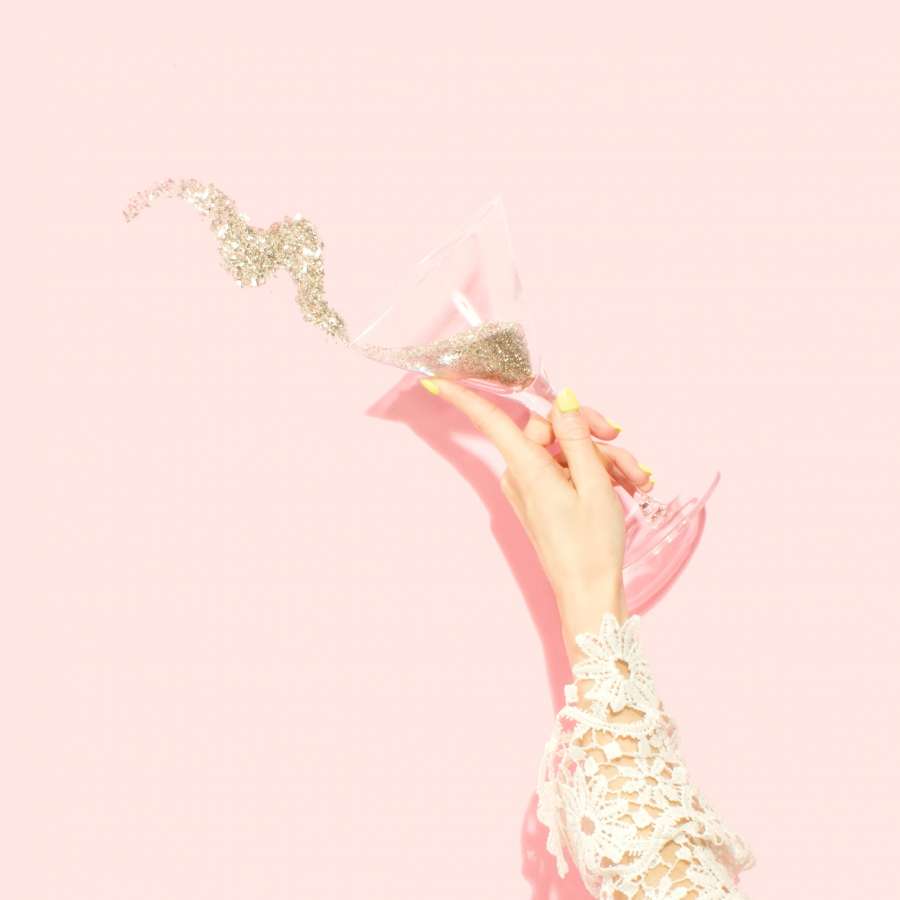 Vaso, Chispa, Brillo, Color de rosa, Celebración, Martini, Bebida, Feliz, Año Nuevo, Cumpleaños, Fiesta, Espolvorear, Uñas