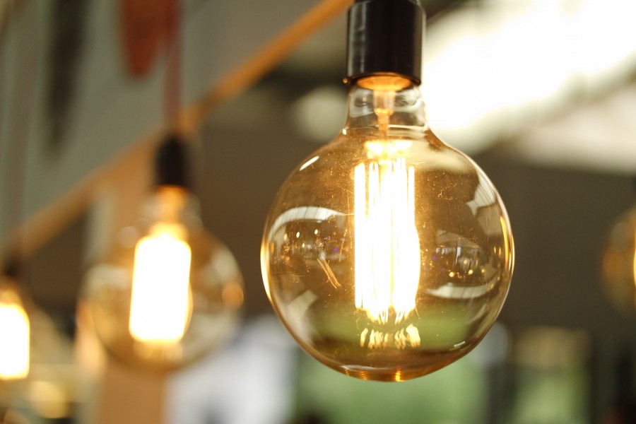 lampara, lamparita, luz, electricidad, idea, nadie, concepeto, filamento, interior, iluminacion, nocturno, noche, 