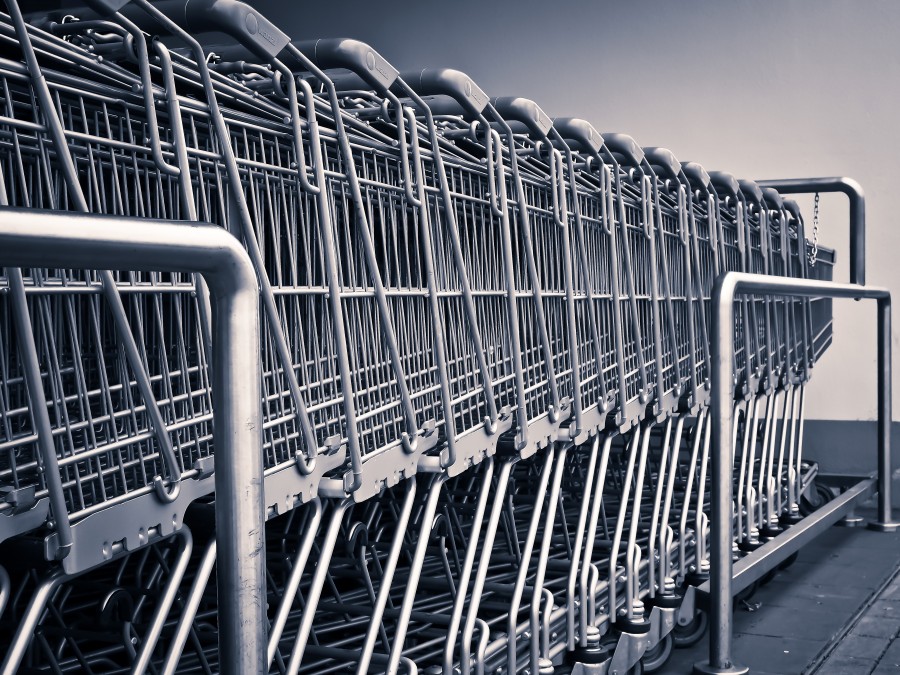 Carros, Shopping, Supermercado, Fila, Carros de supermercado, nadie, 