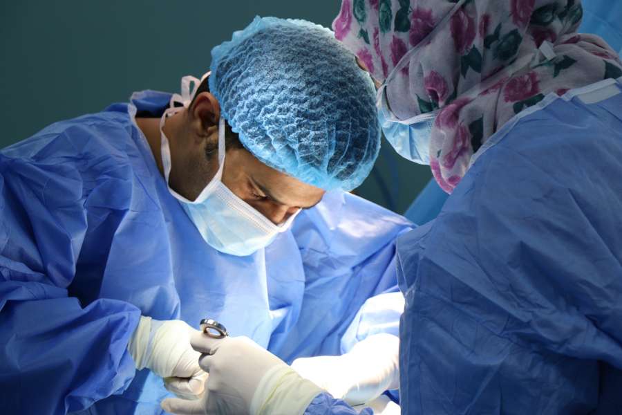 hospital, médico, cirujano, operación, cirugía, cuidado de la salud, funcionamiento, uniforme, salud, máscara, médico, asistente, masculino, enfermera, estéril