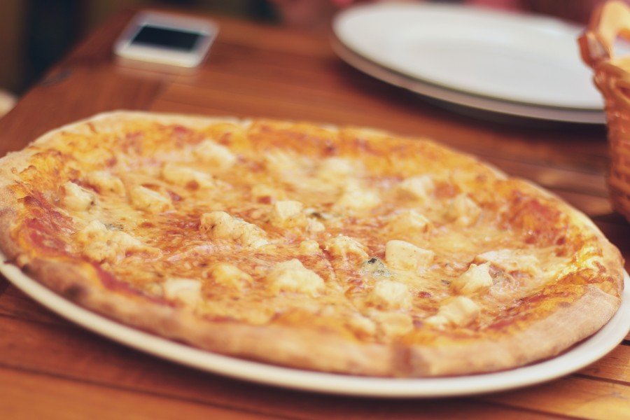 pizza, comidas, nadie, queso, primer plano, pizzeria, restaurant, 