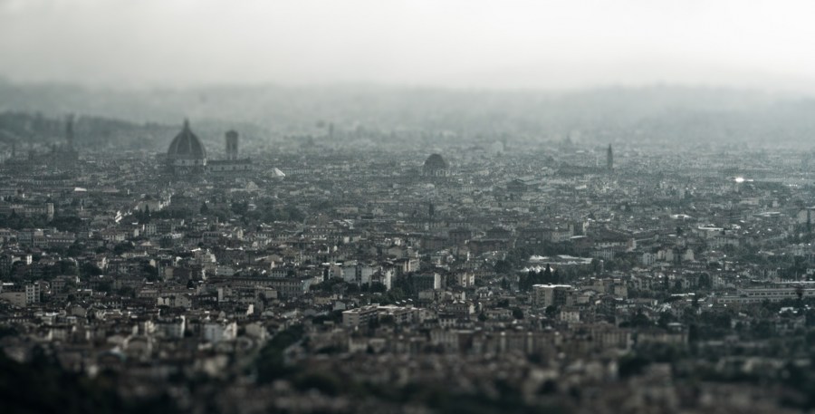 florencia, italia, florence, dia, ciudad, Ciudades capitales, tilt shift, hdr, vista general, 