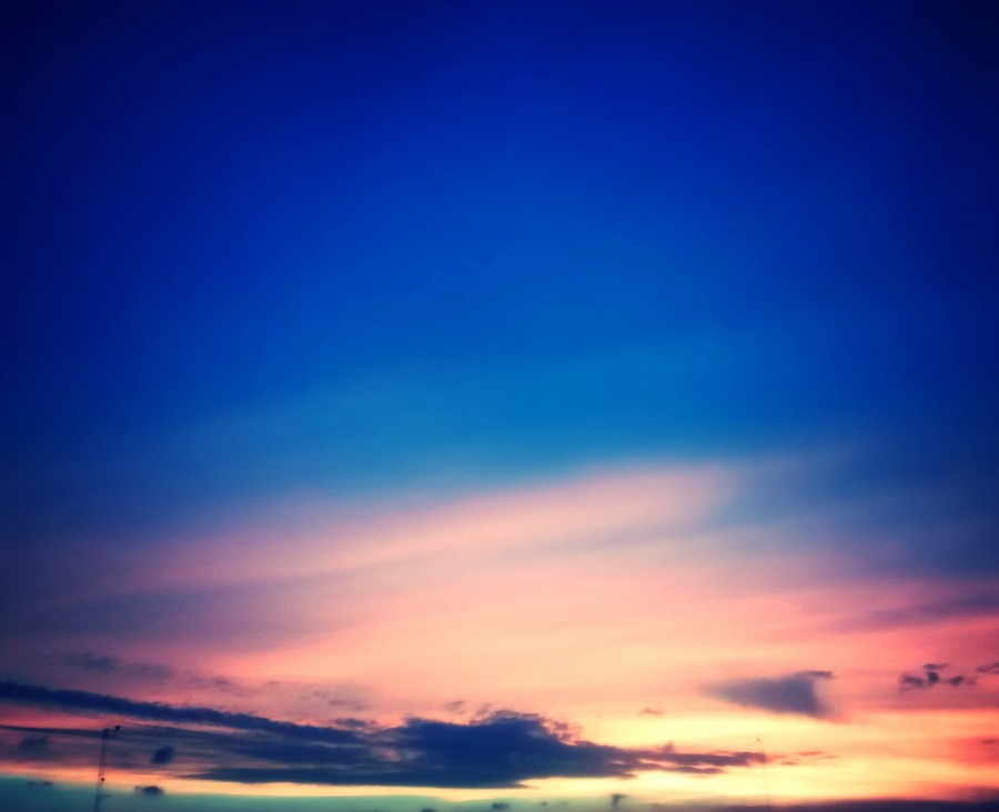 noche, cielo, atardecer, ocaso, puesta de sol, naturaleza, fondo, background, azul, profundo, 