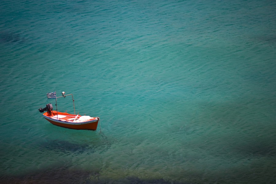 bote, pesca, caribe, embarcacion, mar, transparente, 