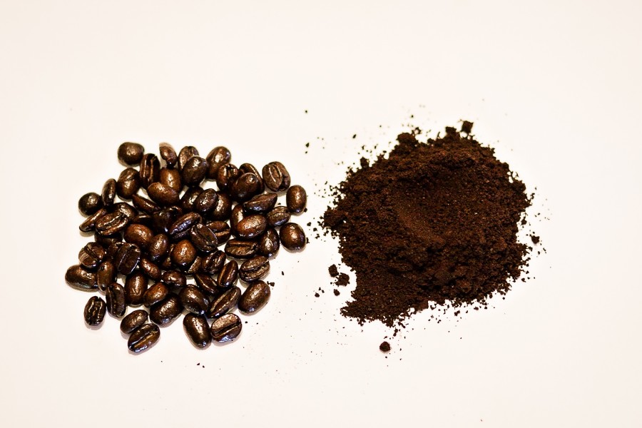 cafe, polvo, grano, granos de cafe, granos, fondo blanco, sabor, 
