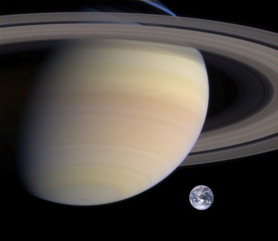 saturno, planeta, tierra, anillo, espacio, viajes espaciales, sistema solar, comparacion, concepto, espacial, 