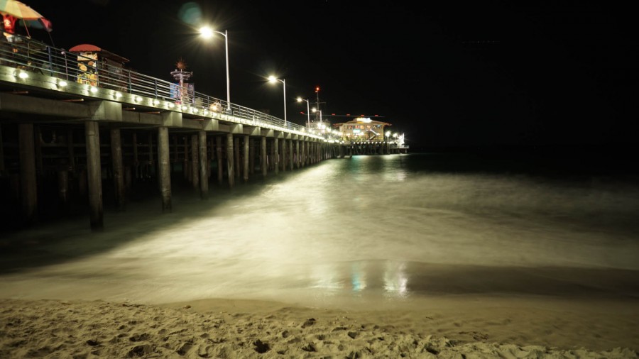 costa, muelle, iluminacion, farol, faroles, nadie, oscuro, nocturno, 