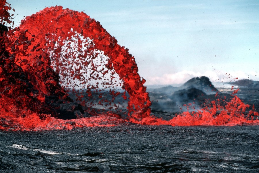 lava, volcan, erupcion, mar, costa, caliente, roca, magma, liquido, erupcion, desastre, volcanico, volcanica, 