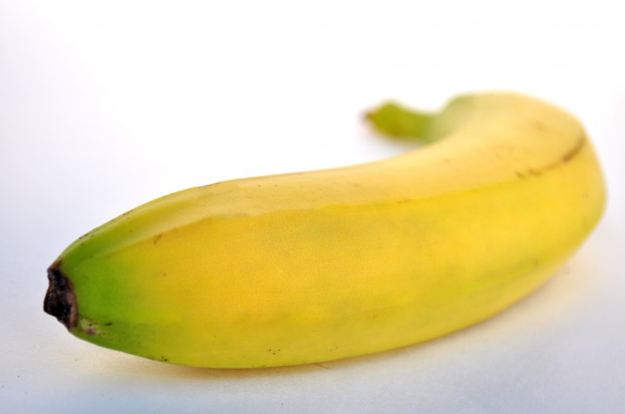 Fondo Blanco, Foto de Estudio, Cut Out, Un objeto, Banana, Fruta