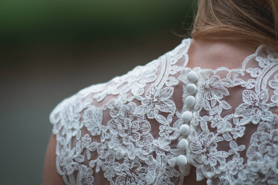 vestido de novia, elegante, gala, una persona, gente, mujer, espaldas, primer plano, detalle, blanco, textil, novia, casamiento, vestido, 