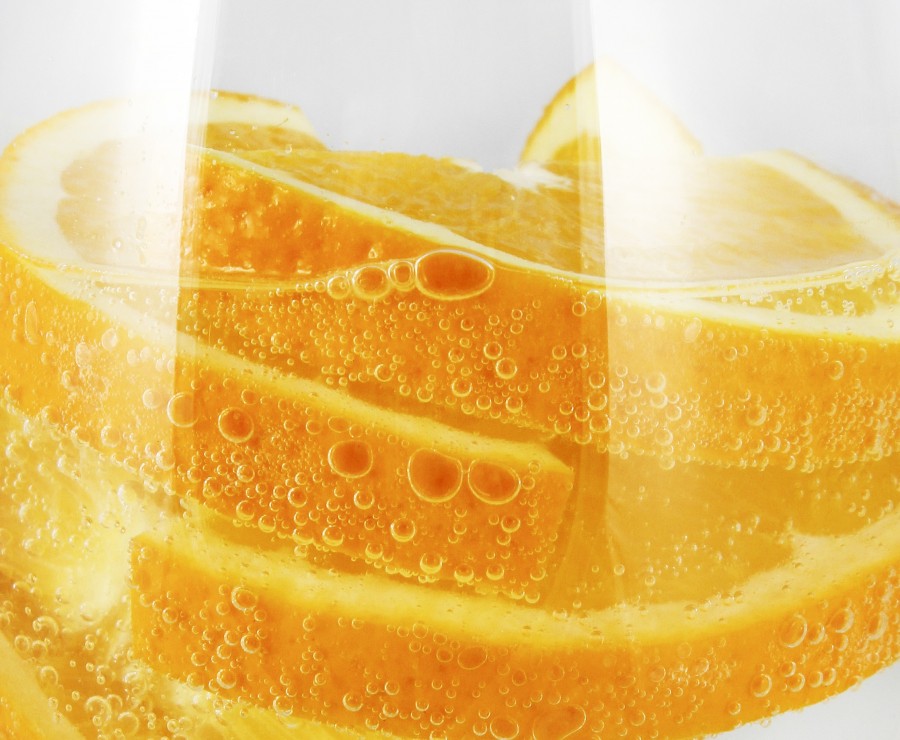bebida, naranja, cascara, frutas, frutal, refrescante, primer plano, vaso, jugo, 