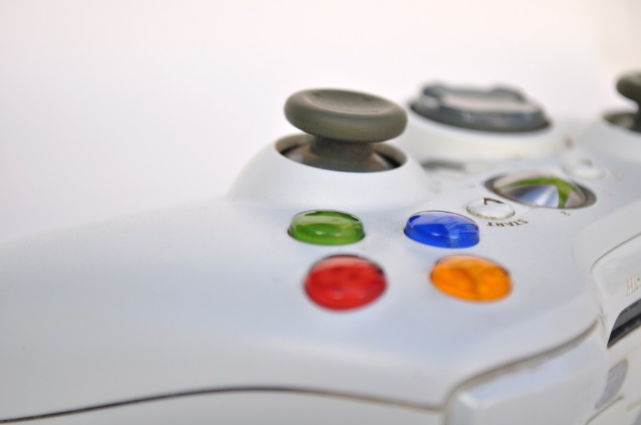 Fondo Blanco, Foto de Estudio, Cut Out, Un objeto, Joystick, Dispositivo de Entrada, Juegos, Mando, Inalambrico