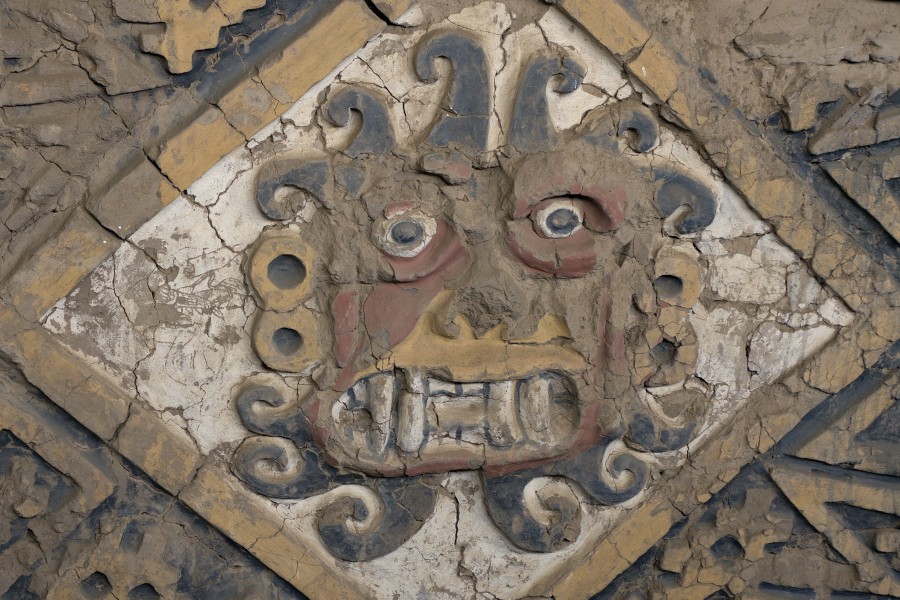 Trujillo, Peru, Huanchaco, adobe, civilizacion, america latina, antiguo, frizo, cultura, cara, forma, 