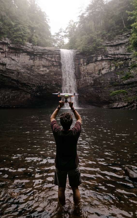 zángano, explotación, joven, agua, vacaciones, turismo, inhalar, calma, disfrute, fresco, relajación, naturaleza, árbol, oxígeno, cascada