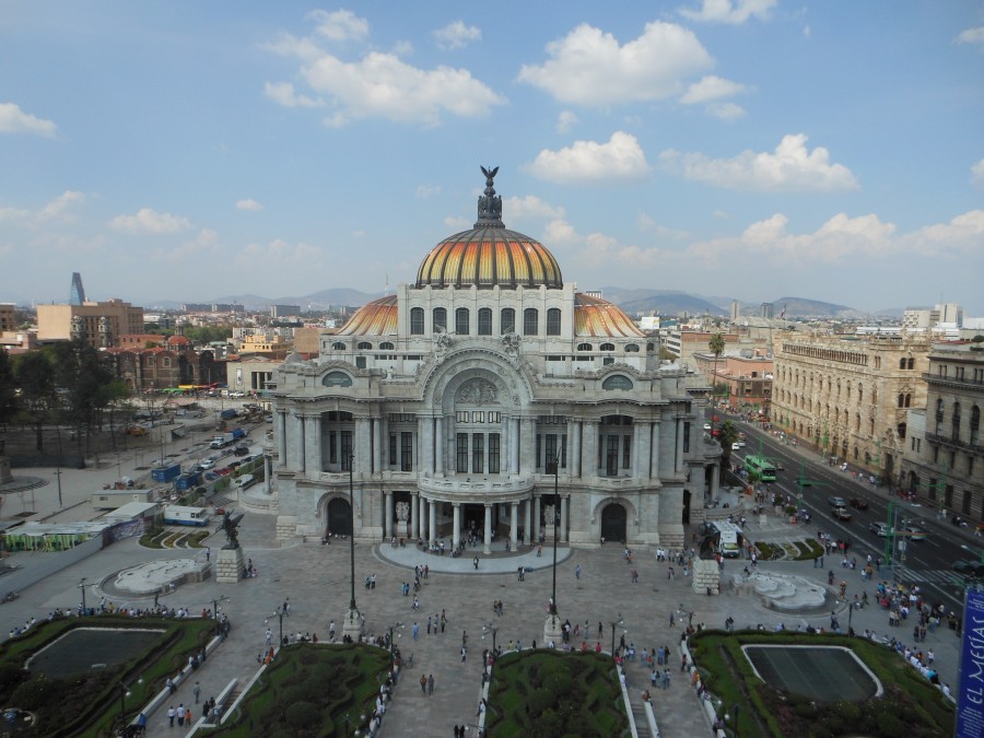 mexico, palacio de artes, paisaje, urbano, edificio, ciudad de mexico, mexico df, 