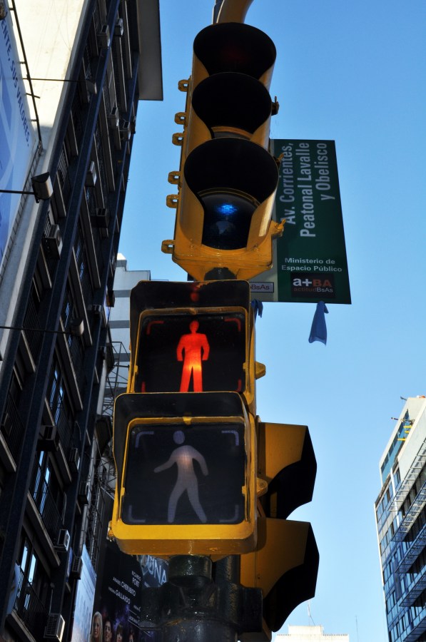 Buenos Aires, Urbano, Semaforo, Cruce, Stop, Alto, Rojo