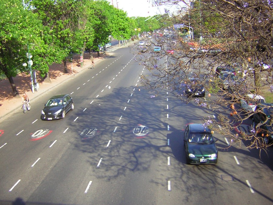 Calle, Vista Aerea, Autos, Asfalto, 