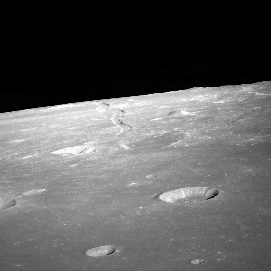 luna, crater, primer plano, espacio, lunar, superficie, 