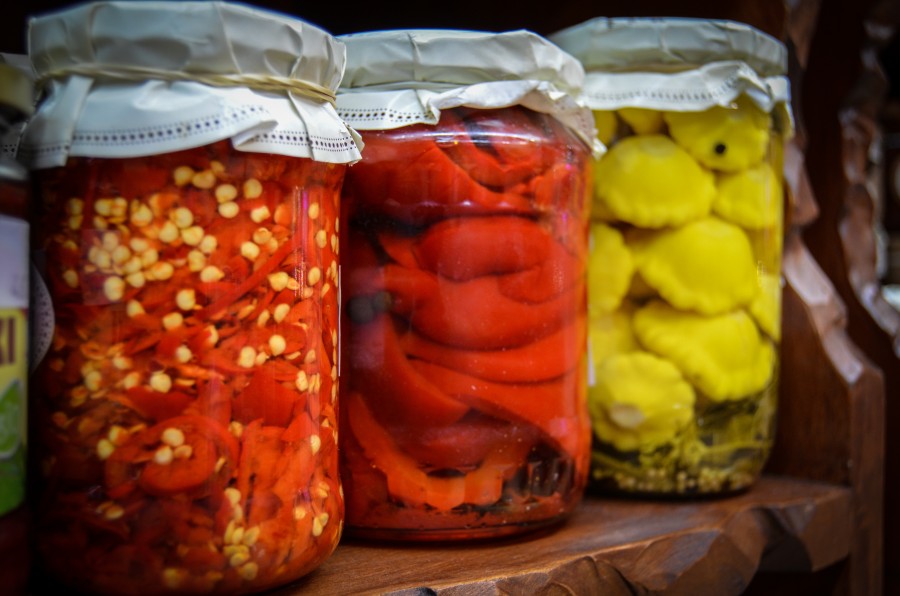 Conservas, verdura, frasco, frascos, aceite, comidas, vinagre, morron, verdura, frutas, frutas, dulce, 