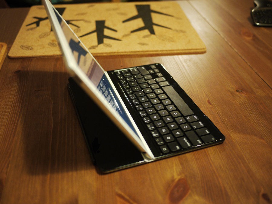 ipad, tecnologia, tactil, ordenador, interior, tableta digital, mesa de madera, teclado,