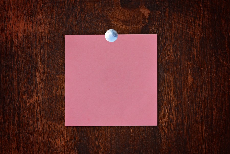 anotador, primer plano, papel, vacio, concepto, nota, papel, rojo, memo, 