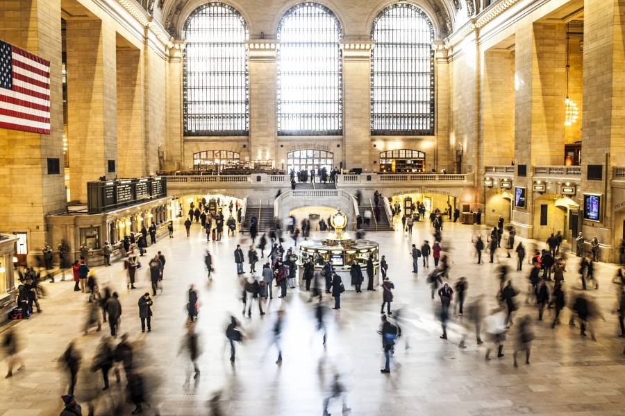 estados unidos, usa, america, interior, estacion, gente, movimiento, bandera, arquitectura, edificio, interior, prisa, 