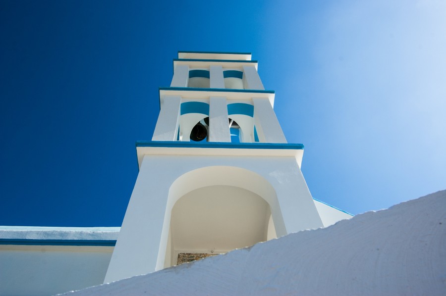 grecia, iglesia, dia, verano, arquitectura, mediterraneo, cielo azul, 