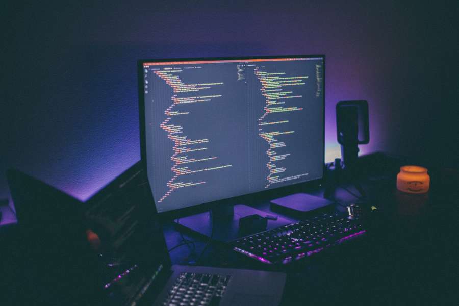 pc, tecnología, teclado, internet, oficina, monitor, negocios, escritorio, persona, equipo, pantalla, trabajando, negro, trabajo, noche