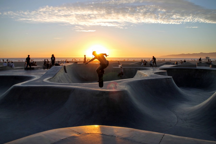 skate, deportes, atardecer, gente, joven, skater, urbano, pista, 