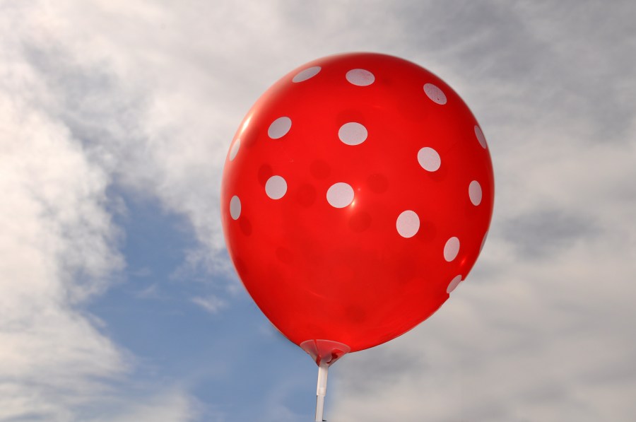 Globo, Cielo, Decoracion, Rojo, Fiesta, Festejo, 