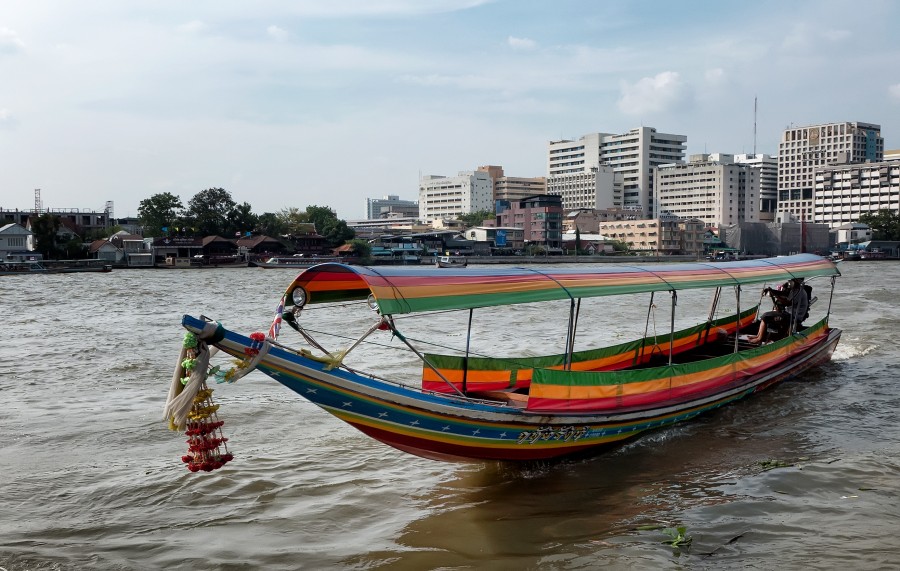 Tailandia, bote, rio, cultura, transporte, ciudad, asia, asiatico, embarcacion, 