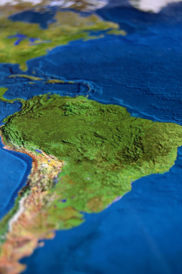 america, mapa, america del sur, relieve, textura, mundo, oceano atlantico, primer plano, nadie, 