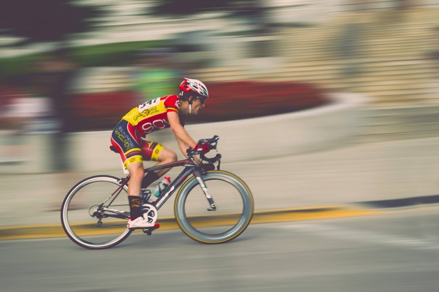 ciclista, hombre, una persona, ciclismo, velocidad, bicicleta, carrera, deportes, competicion, 