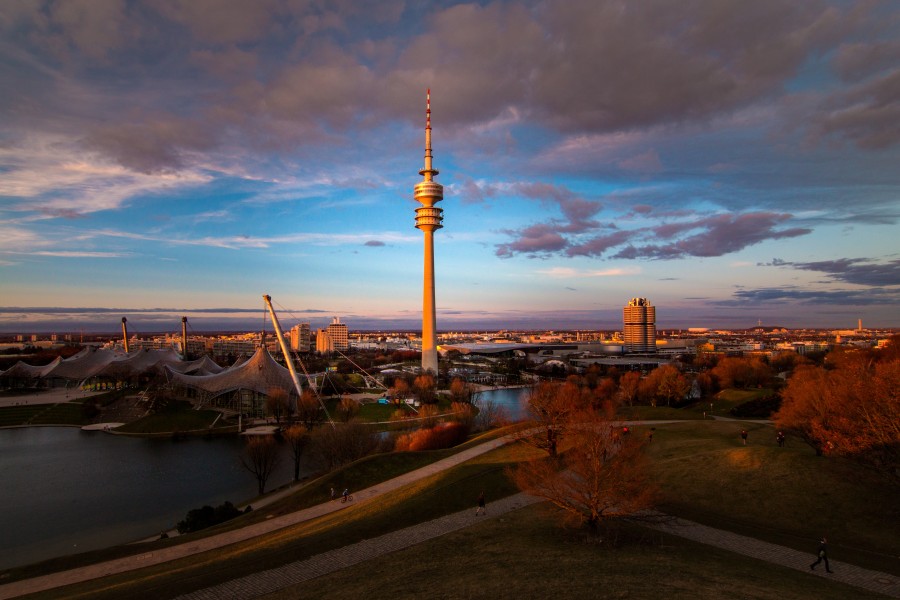 Munich, alemania, europa, ciudad, urbano, dia, arquitectura, paisaje, 