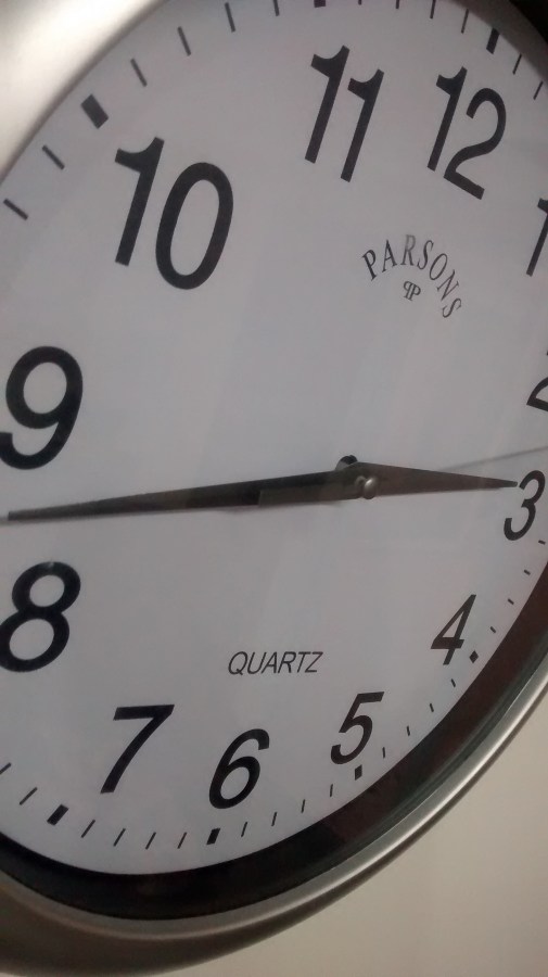 Reloj, paredes, tiempo