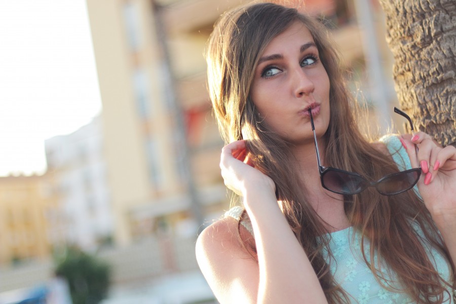 mujer, joven, adolescente, cool, moda, belleza, una persona, gente, lentes de sol, accesorio, mirada, 