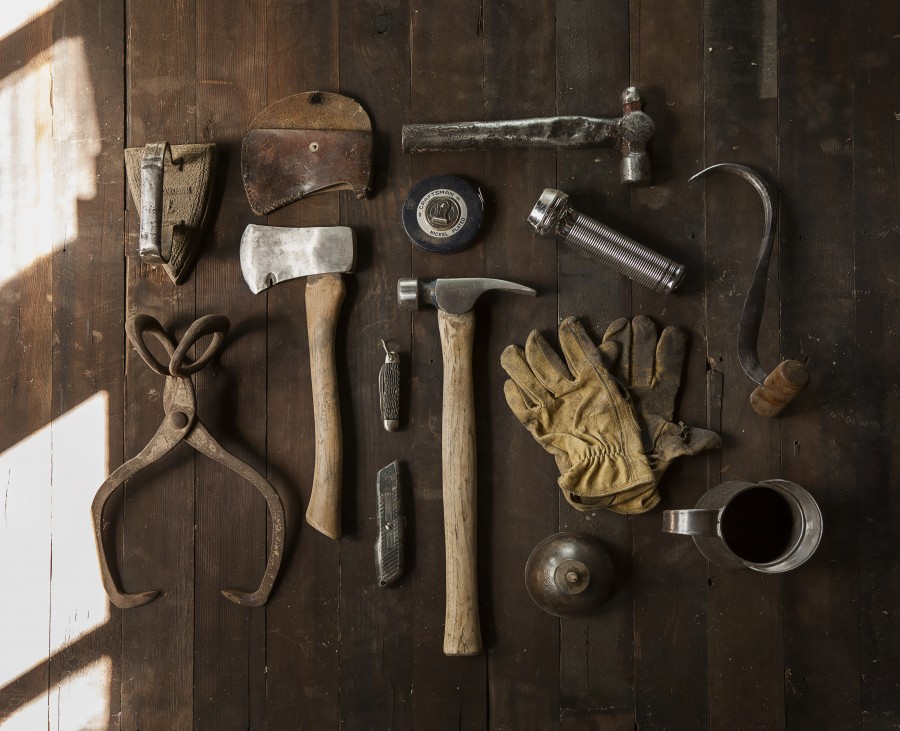 trabajo, herramienta, herramientas, martillo, hacha, pinza, guante, guantes, trabajo, madera, galpon, taller, construccion, 