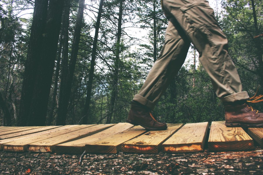 una persona, gente, hombre, zapato, zapatos, camping, outdoors, exterior, naturaleza, scout, bosque, dia, camino, 
