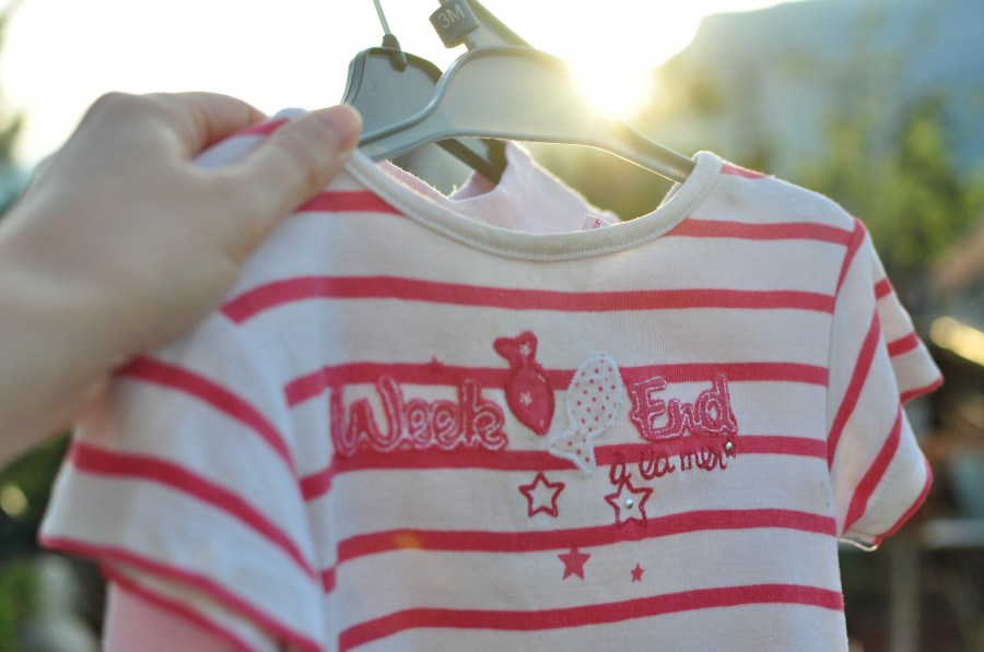 ropa, mujer, remera, rosa, colgar, secado, secar, tender, percha, atardecer, lavado, limpio, limpieza, hogar, exterior, 